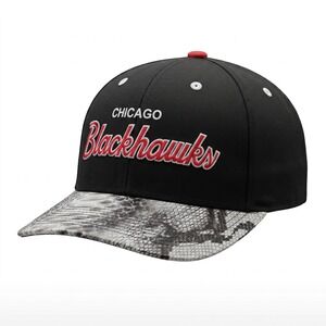 Mitchell & Ness RSVP Gallery Chicago Blackhawks Snake Print Strapback Hat